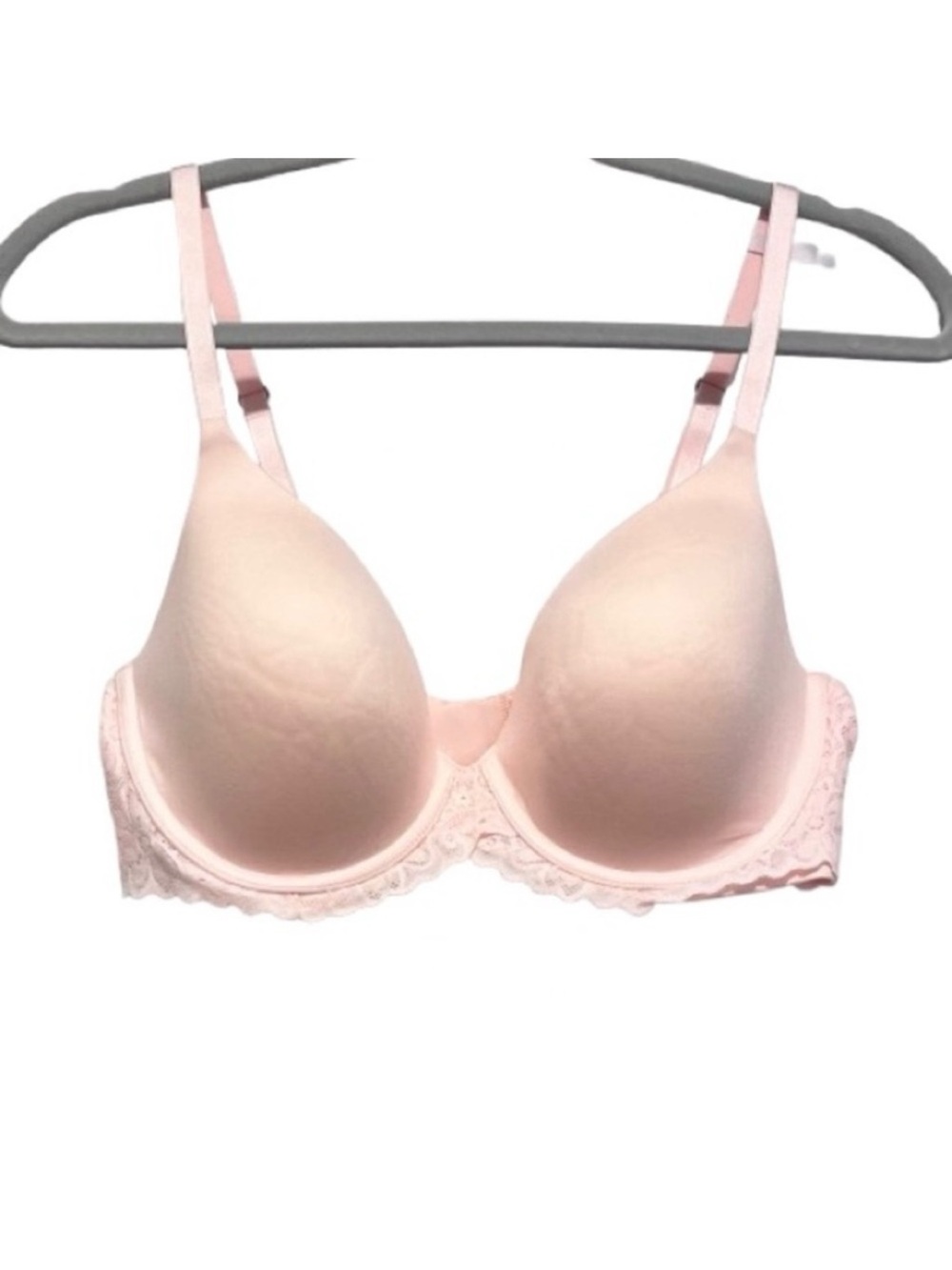 🆕-Aerie Real Sunnie Full Coverage Lightly Lined Blossom Lace Trim Bra 36D